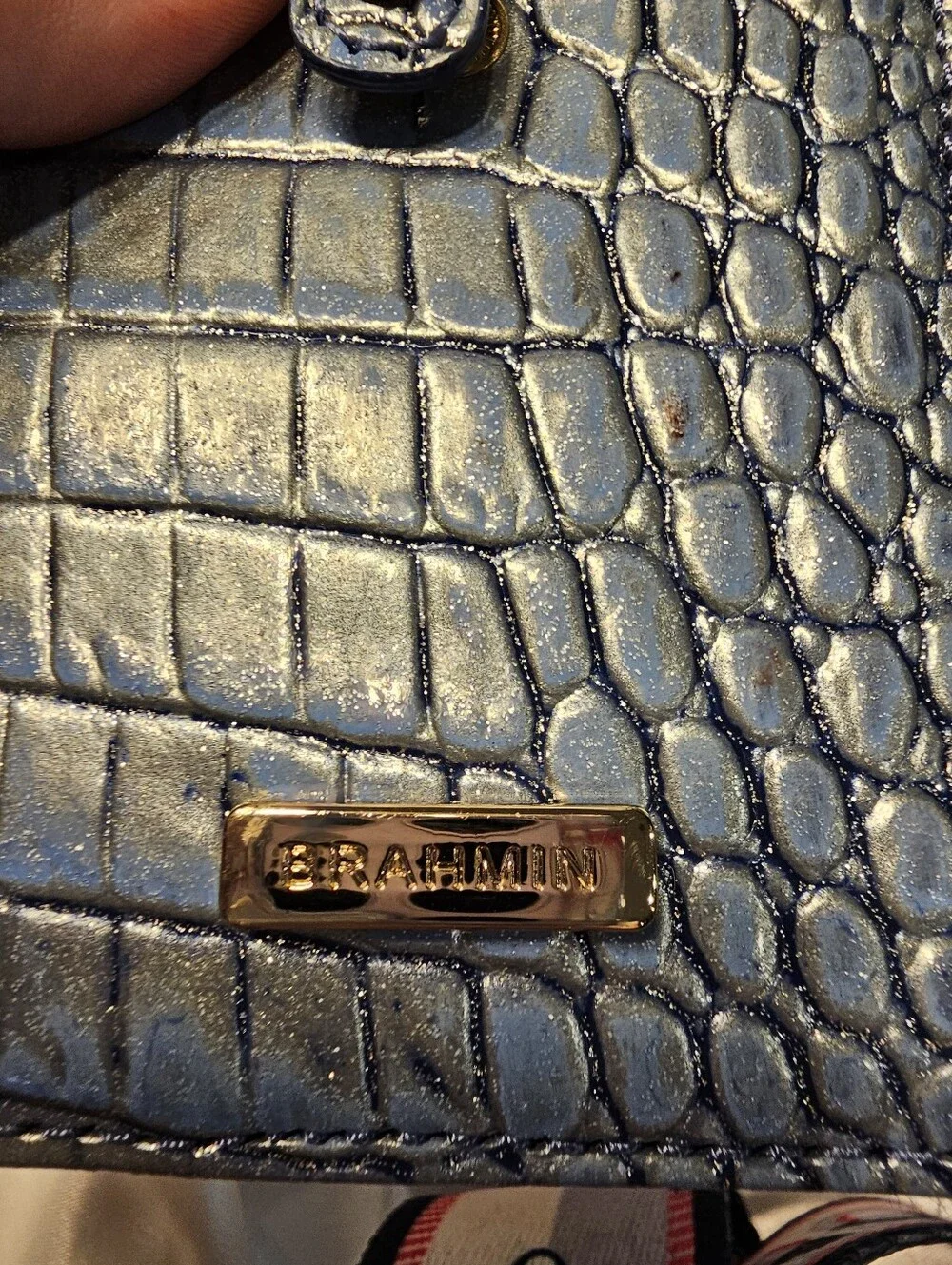 Brahmin Large Abigail Tote & Matching Slim Card Wallet Serenity Ombre Melbourne - Picture 10 of 13
